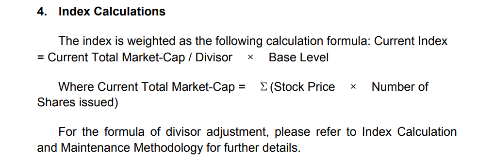 How is the Shanghai index calculated?