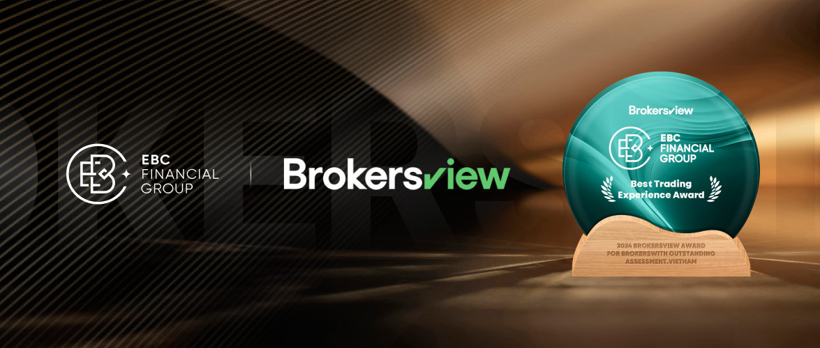 EBC Bags BrokersView Best Trading Experience Award