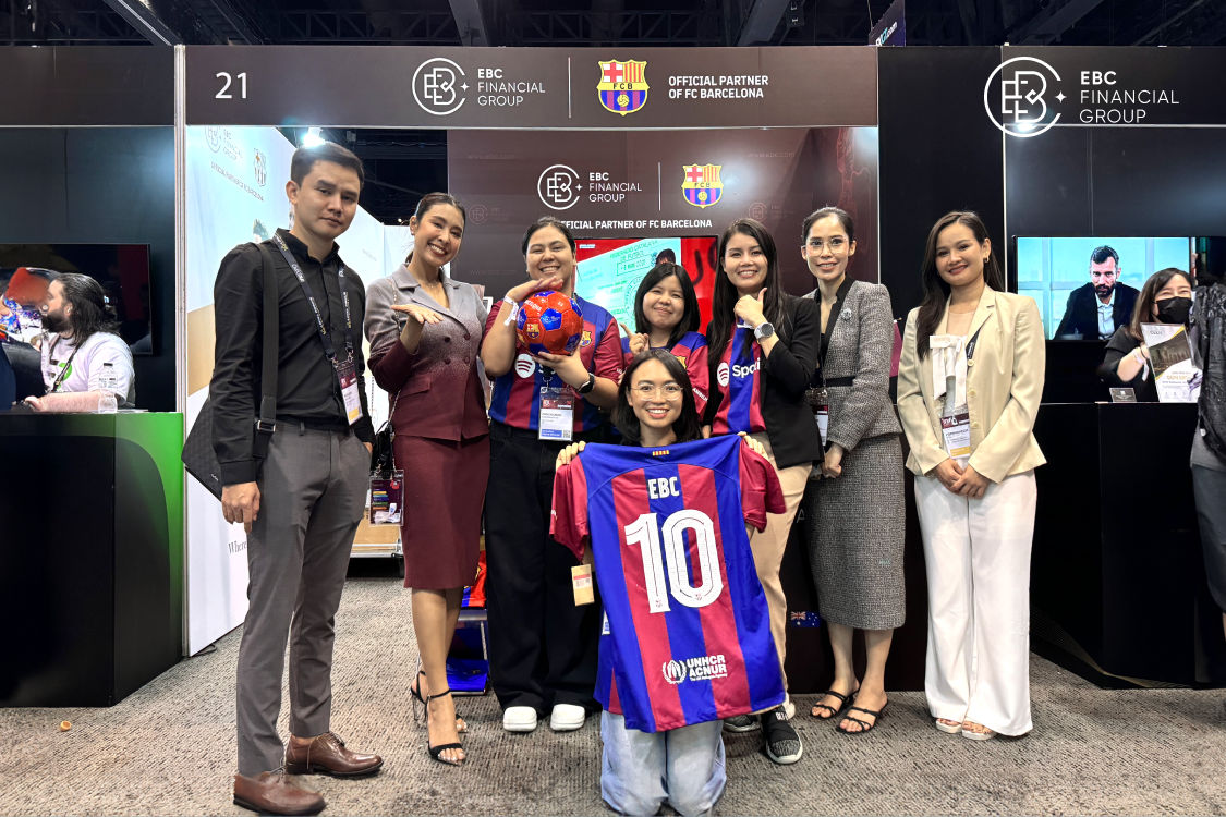 EBC Financial Group team at iFX Expo Asia 2024 in Bangkok