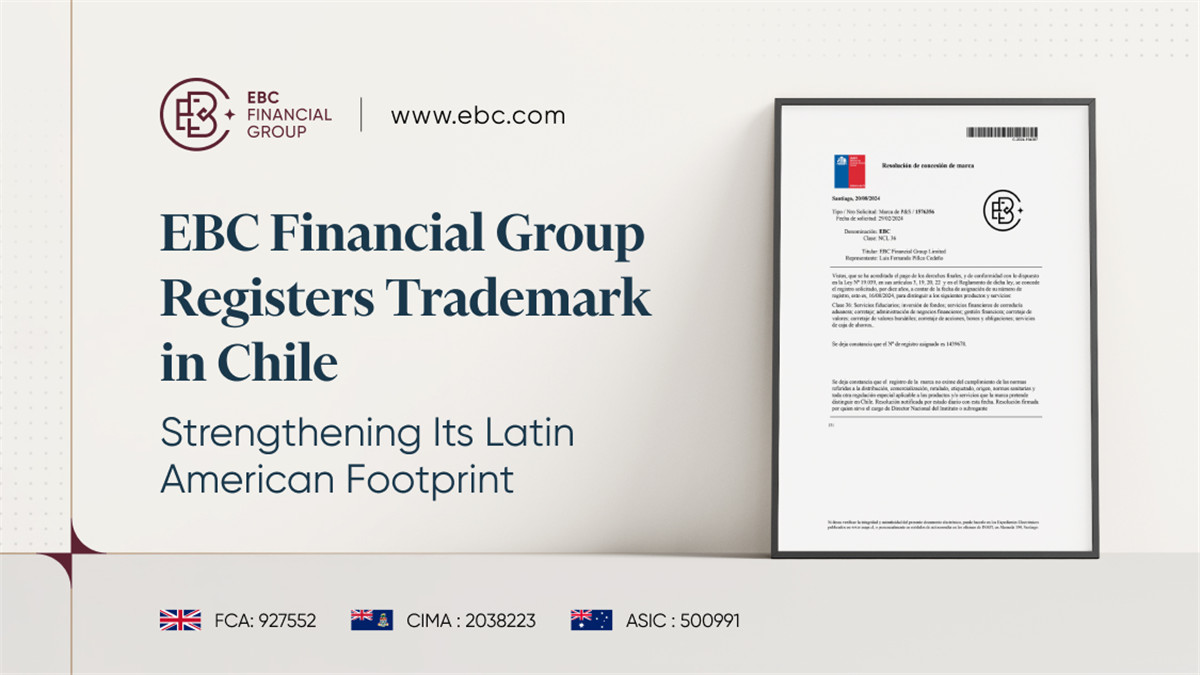 EBC Financial Group's official trademark registration in Chile