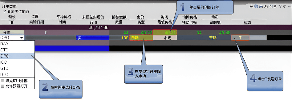 开市和收市委托(market at open and close)