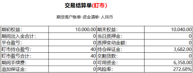 期货交易的逐日盯市制度（交易清算单盯市）