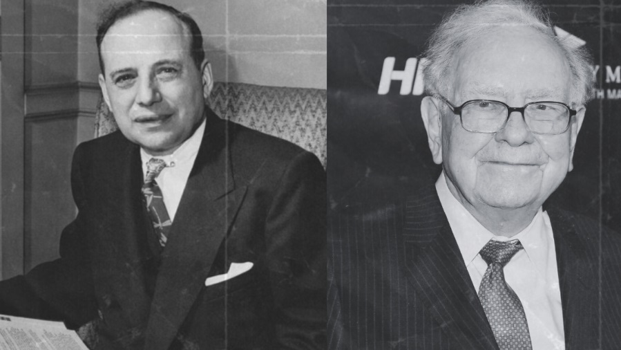 Value Investing Saga Benjamin Graham(left) & Warren Buffett(right)