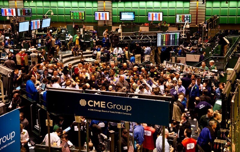 Forex Futures Trading Pit in Chicago Mercantile Exchange