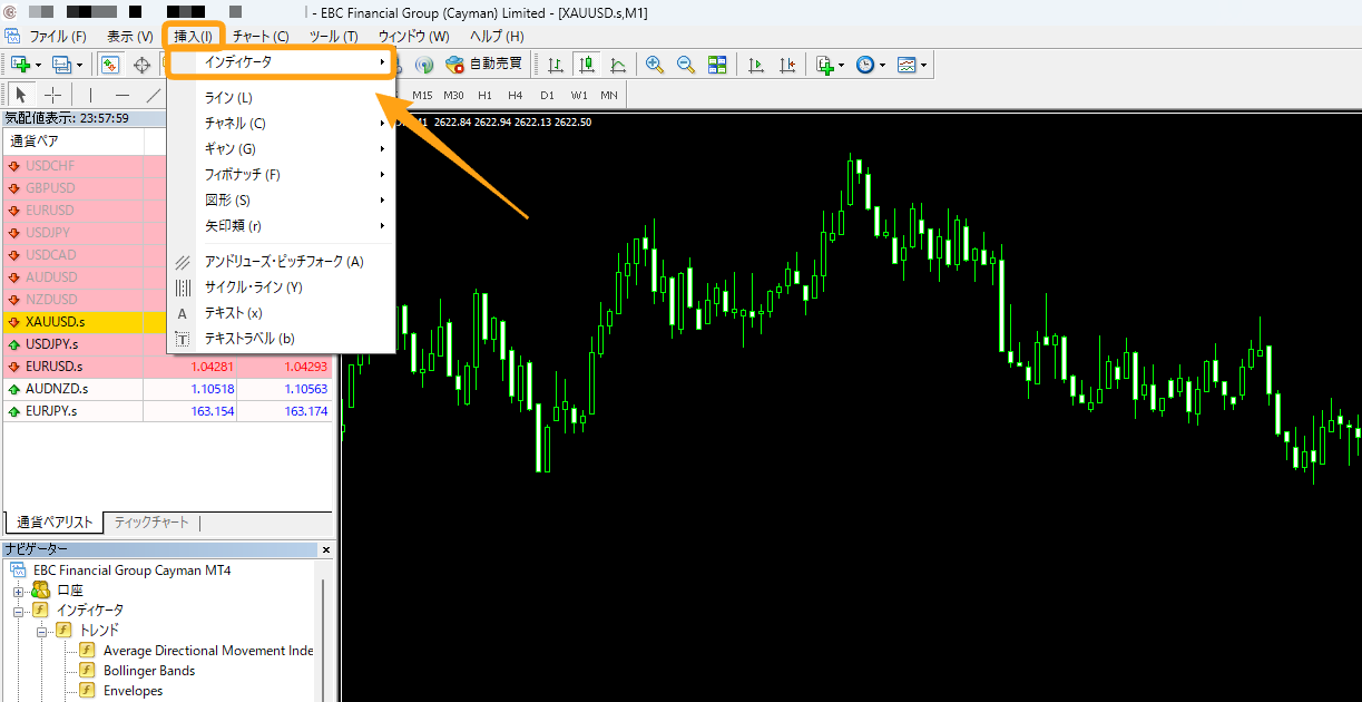 MT4のインジケーターのインストール方法