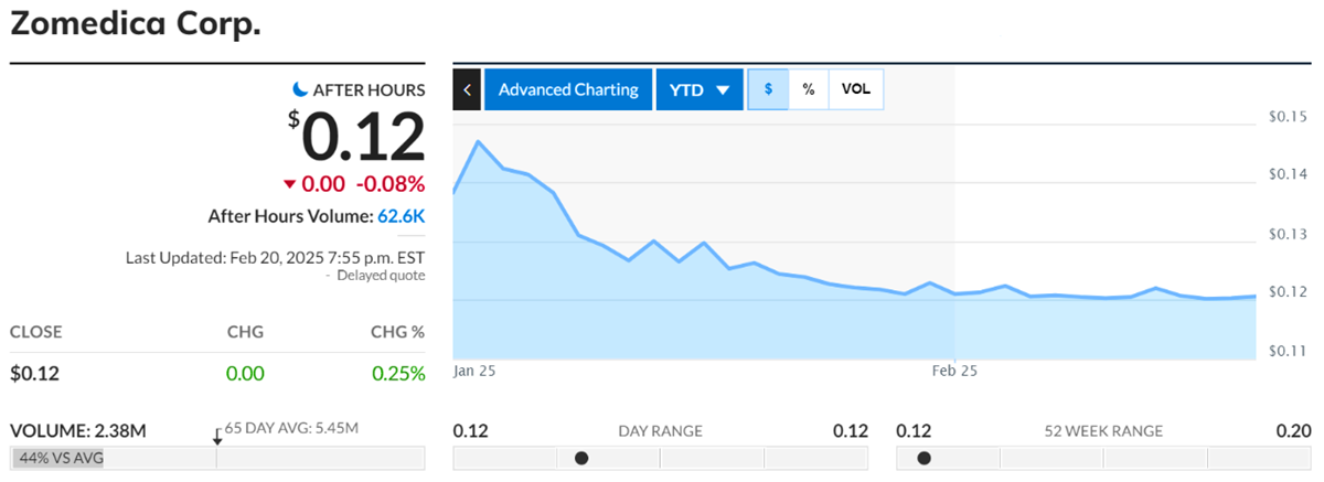 Top Penny Stocks to Watch in 2025-Zomedica Corp.-EBC