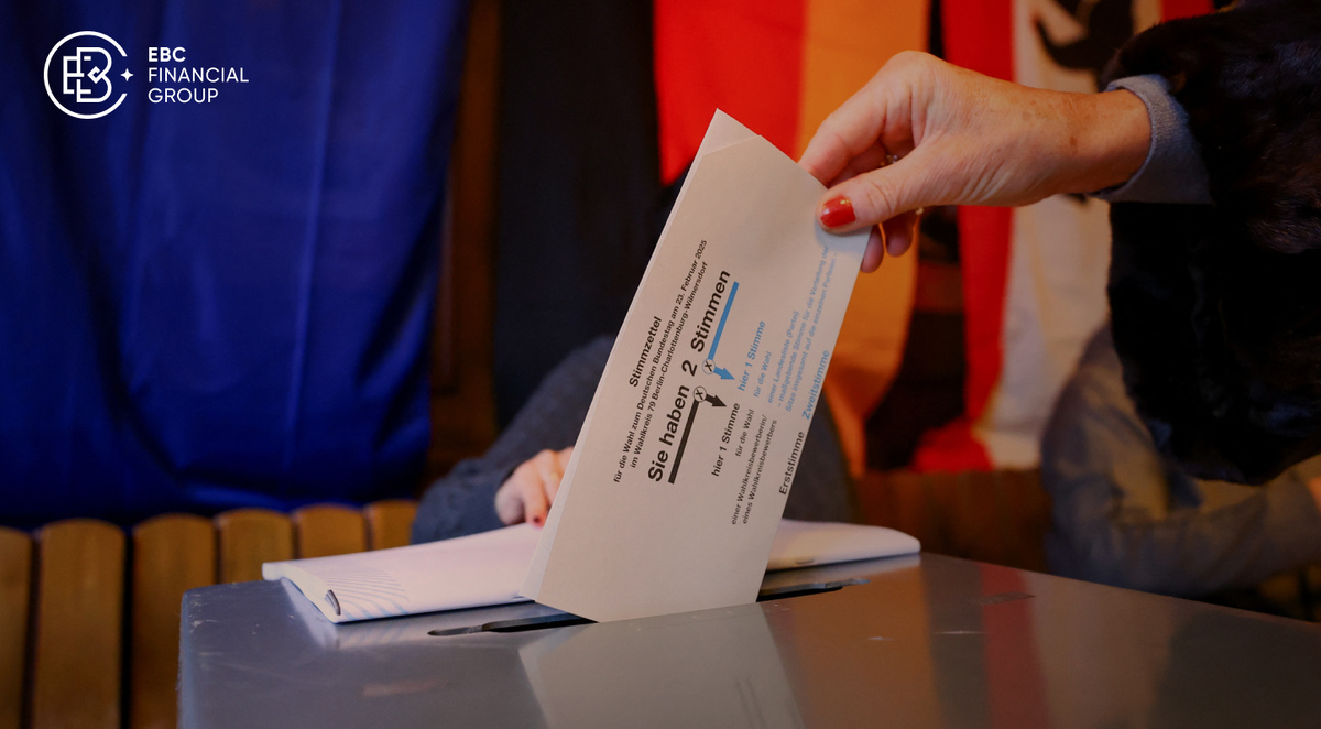 German political election voting map