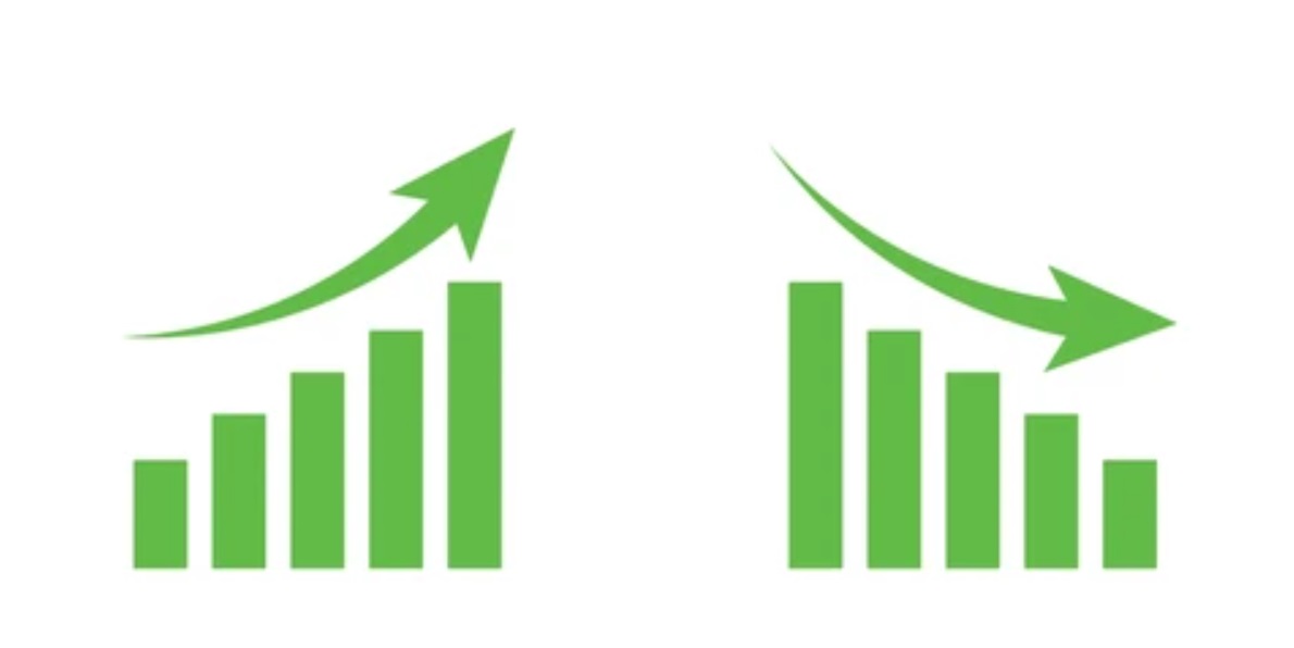 Decrease and increase bar graph icon-EBC