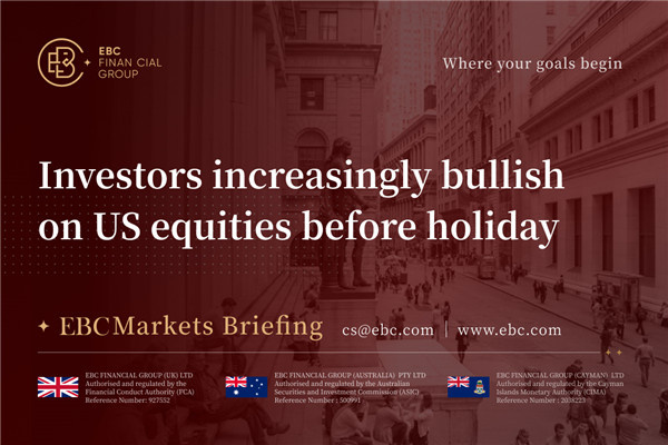 Investors Increasingly Bullish on US Equities Before Holiday