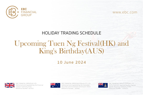 Holiday Trading Schedule: Tuen Ng Festival (HK) & King's Birthday (AUS)