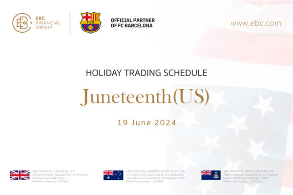Cronograma de negociação de feriados do décimo primeiro mês de junho (EUA)