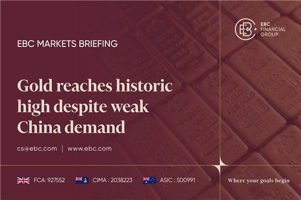 ​Gold reaches historic high despite weak China demand