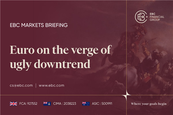 Euro à beira de uma tendência de baixa feia