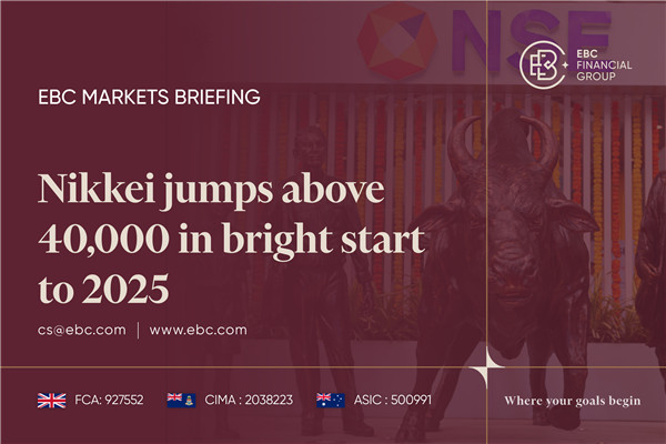 Nikkei tăng vọt lên trên 40.000 trong khởi đầu tươi sáng cho năm 2025