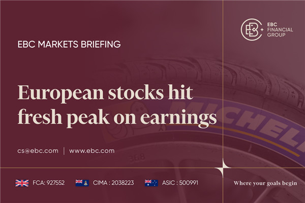 ​European stocks hit fresh peak on earnings