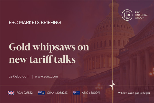 ​Gold whipsaws on new tariff talks