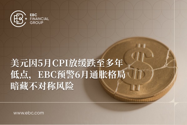 ​美元因5月CPI放缓跌至多年低点，EBC预警6月通胀格局暗藏不对称风险