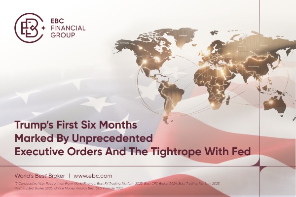 Los primeros seis meses de Trump marcados por órdenes ejecutivas sin precedentes y la cuerda floja con la Reserva Federal